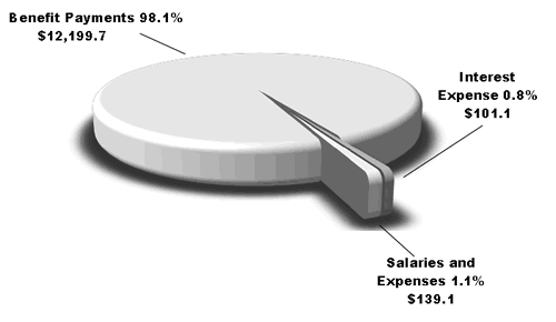 Pie Chart of Costs Annual Report