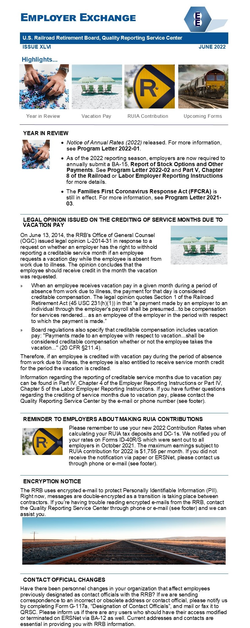 June 2022 Employer Exchange Newsletter Page 1