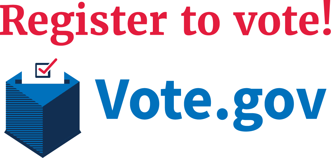 Register to vote at vote.gov